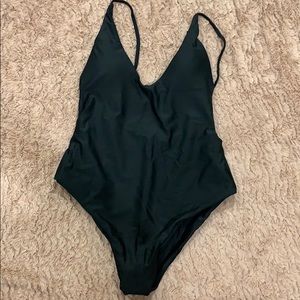 Padded One Piece Swimsuit - Black M & L